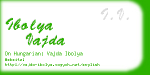 ibolya vajda business card